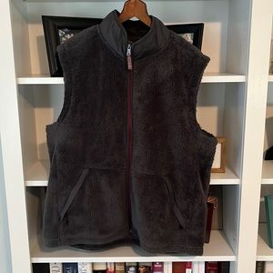 Grey True Grit fleece vest